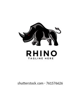 Black Art walk Rhino Logo