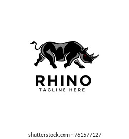 Black Art walk Rhino Logo