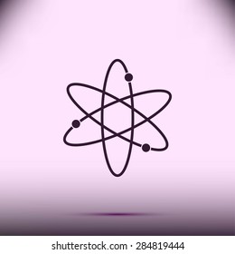 Black atom icon