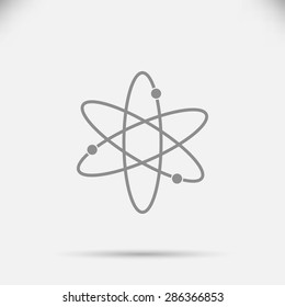 Black atom icon