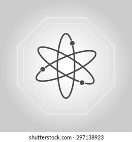 Black atom icon