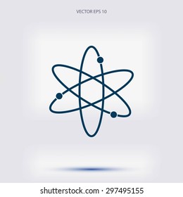 Black atom icon