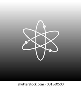 Black atom icon