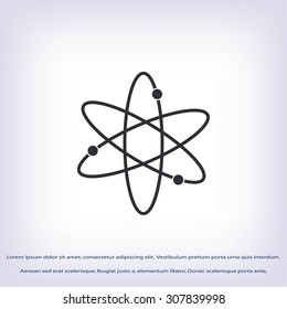 Black atom icon