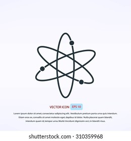 Black atom icon