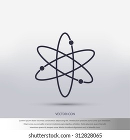 Black atom icon