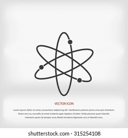 Black atom icon
