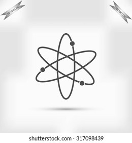 Black atom icon