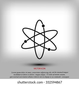 Black atom icon