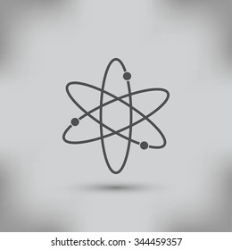 Black atom icon