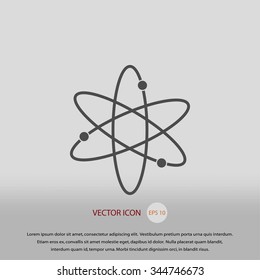 Black atom icon