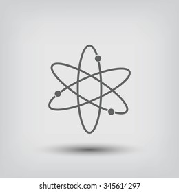 Black atom icon