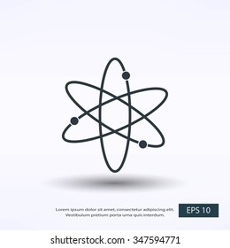 Black atom icon