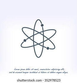 Black atom icon