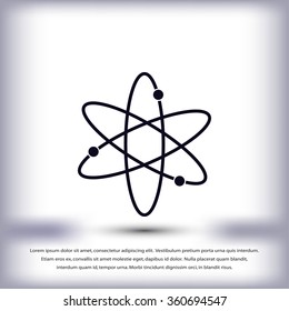 Black atom icon