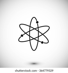 Black atom icon