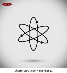 Black atom icon