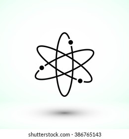 Black atom icon