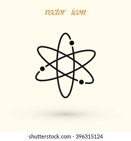 Black atom icon