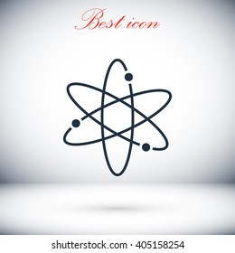 Black atom icon