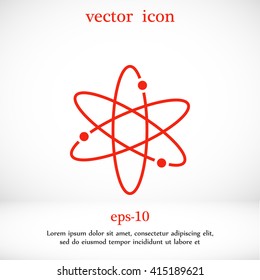 Black atom icon