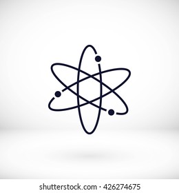 Black atom icon