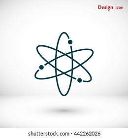Black atom icon