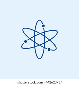 Black atom icon