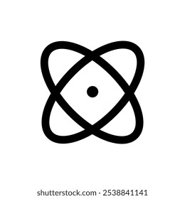 black atom vector illustration eps10
