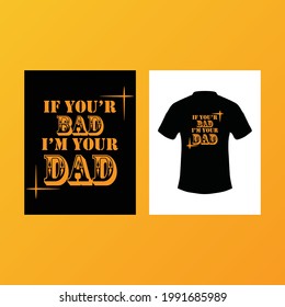 Black Attitude title t-shirt Template