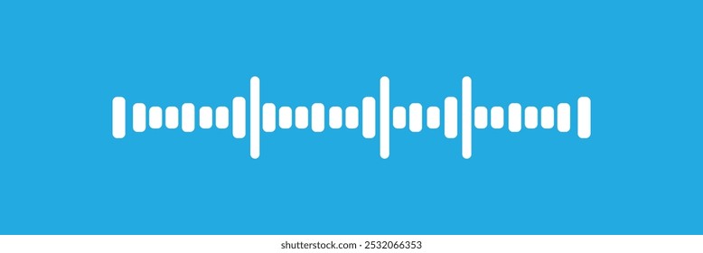 Black Audio technology, music sound waves vector icon illustration. Sound wave vector icon, Sound waves icon vector isolated on white background, Sound waves sign, line or linear symbol