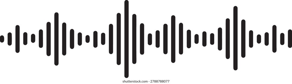 Símbolos ecualizador ondas audio