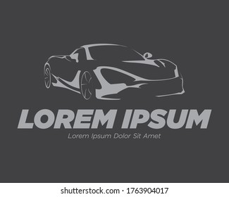 Black Automotive Sillhouette Logo Vector Illustration