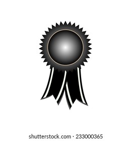 black award ribbons