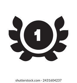 Black award vector icon design for your projects