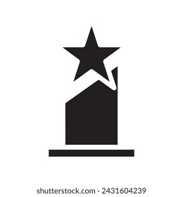 Black award vector icon design for your projects