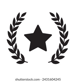 Black award vector icon design for your projects