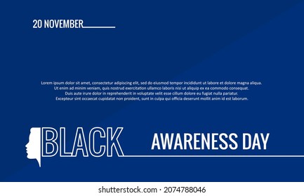 Black Awareness Day Banner Design, Suitable For The Concept Of Celebrating Black Awareness Day,
EPS10 5000 X 3000