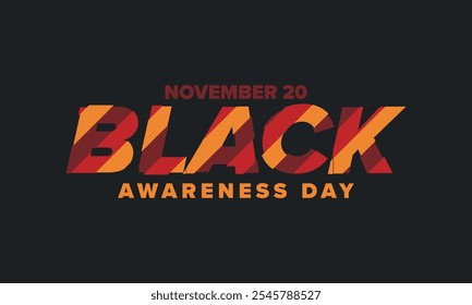 Black Awareness Day. Holiday in Brazil. Afro Brazilians. Celebrate awareness by the black community in November. African and brazilian culture. Black history art. Vector illustration