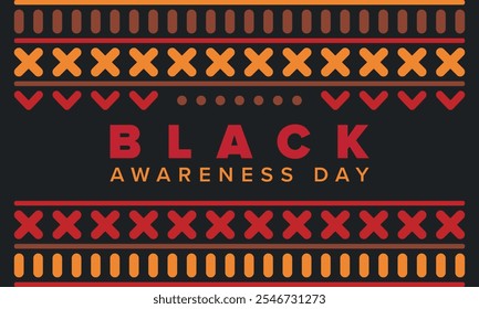 Black Awareness Day. Holiday in Brazil. Afro Brazilians. Celebrate awareness by the black community in November. African and brazilian culture. Black history art. Vector illustration