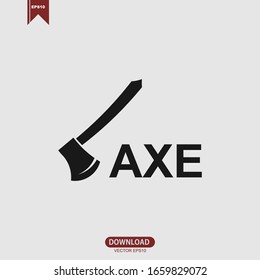 Diseño de plantilla de vector de icono de logotipo Ax negro