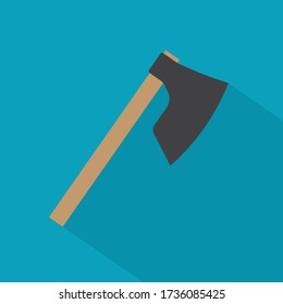 black axe icon- vector illustration