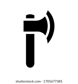 Black axe silhouette, vector illustration design
