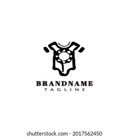 black baby bodysuit logo icon design template modern vector