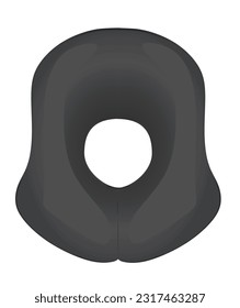 Anillo de natación para bebés negros. vector