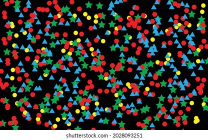 Black backdrop and abstract background of sculptural figures