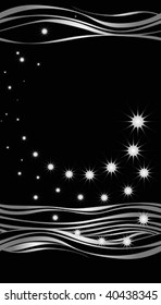 black background