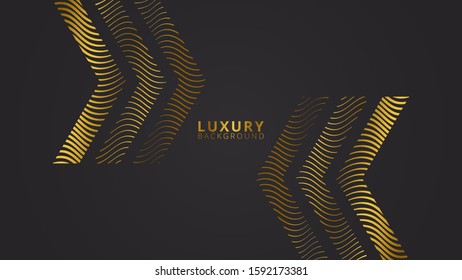 Black background. Abstract dark luxury background vector eps 10 with wave shiny glitters and random color halftone effect. Elegant, modern, minimal, trendy for banner, ads, wallpaper, cover.