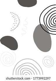Black background. Abstract design. Geometry illustration. Vector.