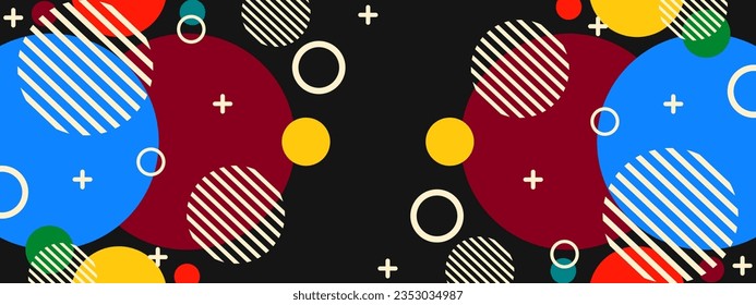 abstrakter, geometrischer Hintergrund mit mempis-Element	